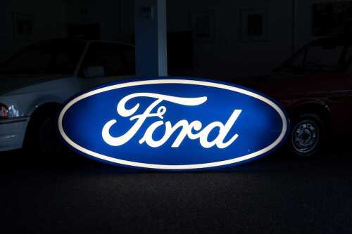 Large Ford Main dealer Illuminated Showroom Sign